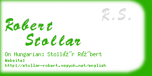 robert stollar business card